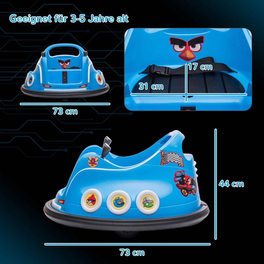 AIYAPLAY Kinder Autoscooter mit Fernbedienung Blau ab 3-5 Jahre - Bild 4
