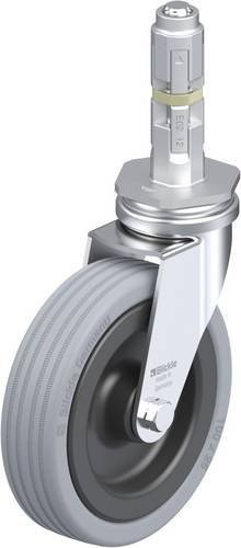 Blickle LRA-VPA 100G-E02 Lenkrolle in Grau und Schwarz mit 100 mm Rad-Durchmesser und einer Tragfähigkeit von max. 70 kg - Bild 1