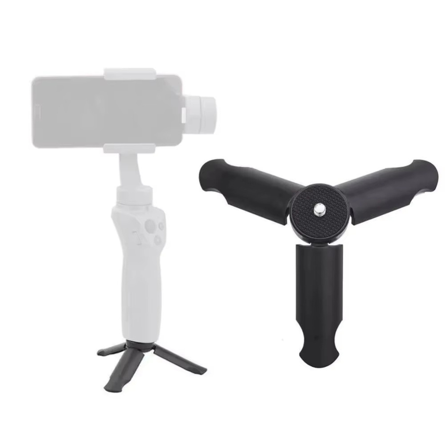 Desiontal Mini-Stativ für DJI Osmo Pocket 3 und 4 in Schwarz mit 1/4-Zoll-Schraube, kompatibel mit GoPro und Telefonclip inklusive Erweiterungsadapter - Bild 2