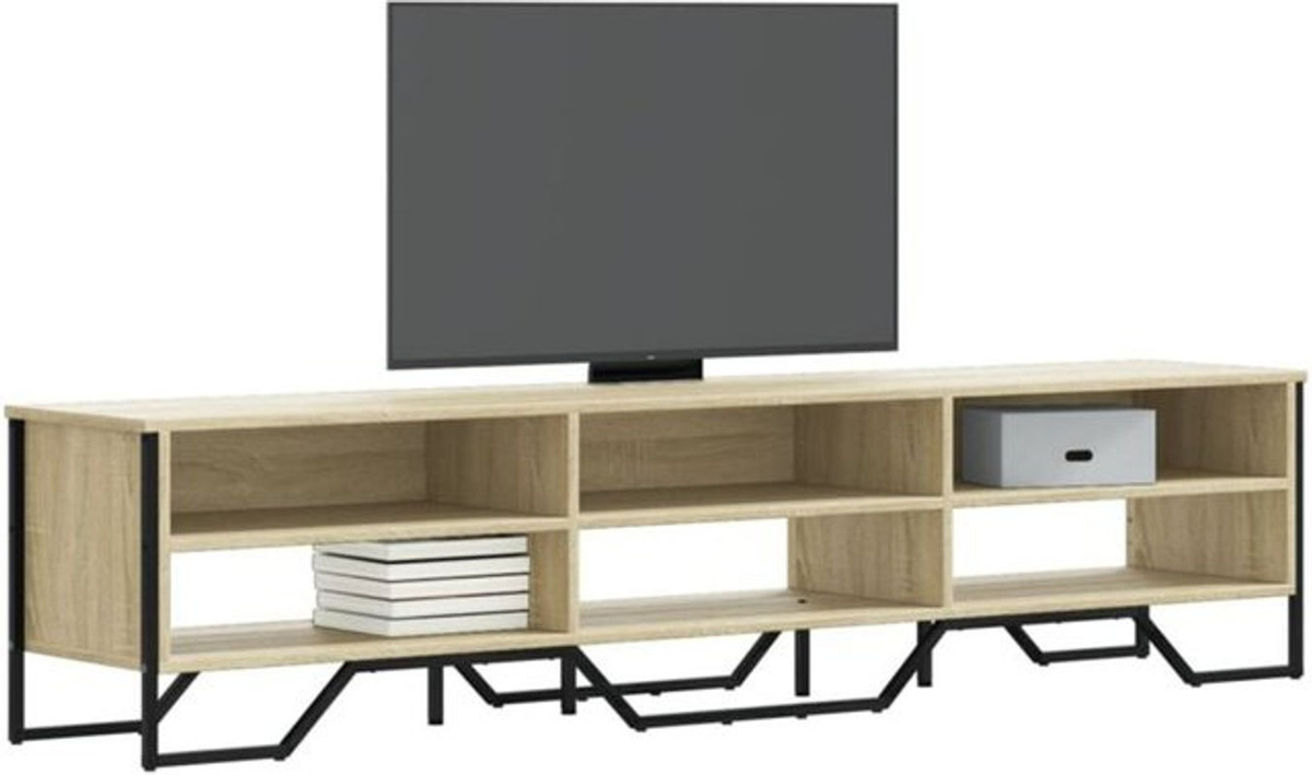 Vidaxl TV-Schrank in Sonoma-Eiche Natur, Modern Industrial Design, Holzwerkstoff, B/T/H: 180 x 41 x 41 cm - Bild 1