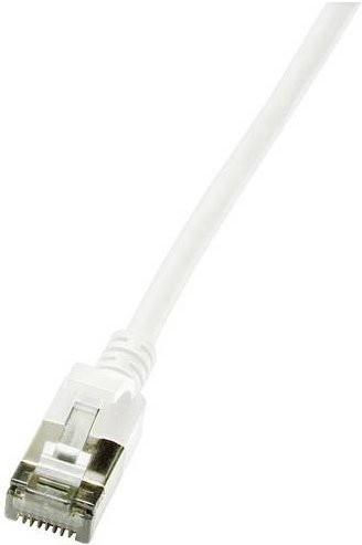 LogiLink CQ9071S RJ45 Patchkabel CAT 6a U/FTP Ethernet LAN Weiß, Länge: 5,00 m - Bild 1