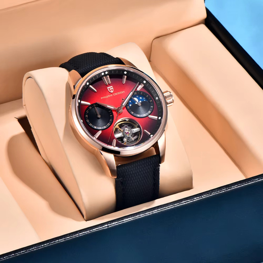 Pagani Design Armbanduhr, Automatik, Edelstahl, Saphirglas, Herren - Bild 7