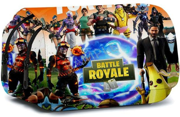 Fortnite Anime Federmäppchen Discover Intime Doppellagige Federtasche für Schüler, Mehrfarbig, B: 21 cm, T: 10 cm, H: 7,5 cm - Bild 1