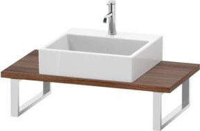 Duravit Konsole DuraStyle Compact in Nussbaum Natur, B/T: 200 x 48 cm, Höhe: 3 cm - Bild 1