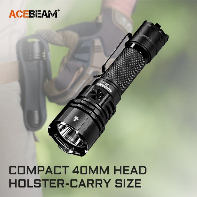 ACEBEAM L16 2.0 SFT42R Taktische LED Taschenlampe in Schwarz mit 3000 lm und 713 m Reichweite - Bild 1