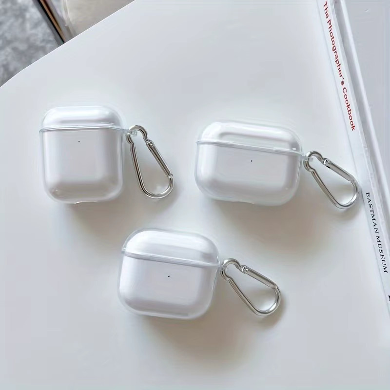 Transparente TPU-Schutzhülle mit Trageschlaufe für Apple AirPods Pro, Pro 2 und Pro 1, stoßfeste Silikonhülle für AirPods 1/2/3/4 - Bild 2