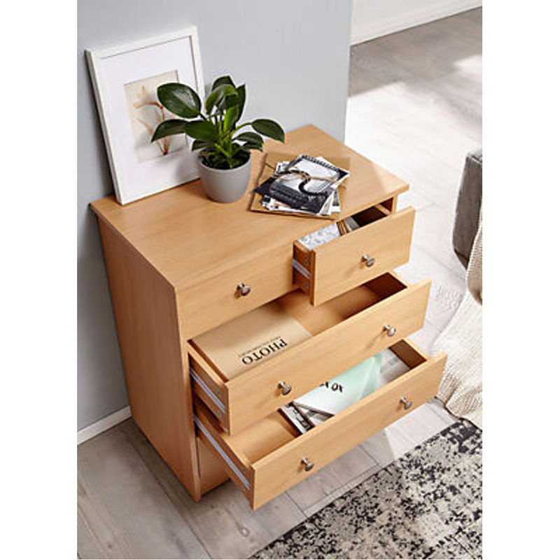 WOHNLING Kommode Buche in Braun mit 5 Schubladen, B/H/T: 60 x 70 x 35 cm - Bild 3