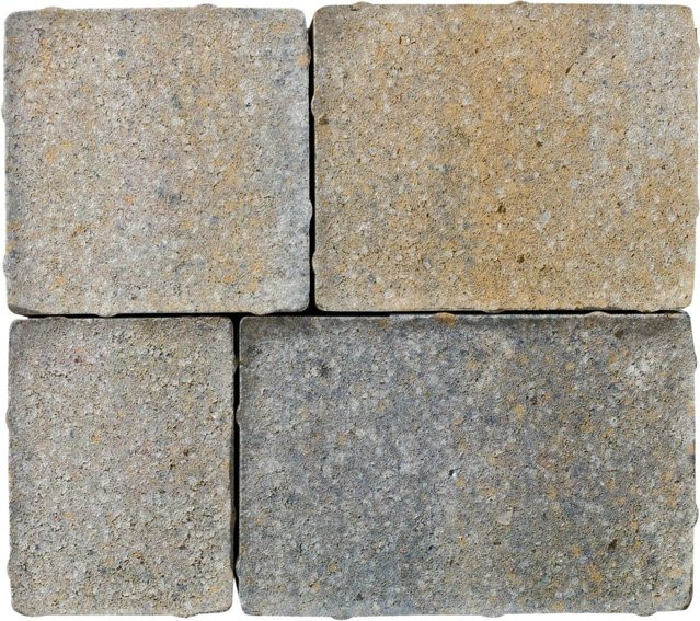 Diephaus Pflasterstein Semito Muschelkalk Mehrformat in Weiß und Multicolour, Stärke: 6 cm - Bild 1