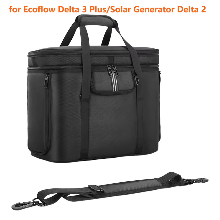 Ecoflow Tragetasche für Delta 3 Plus und Delta 2 Solar Generator, schwarz, wasserdicht und sturzsicher - Bild 4