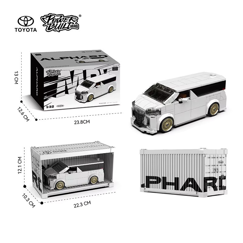 POWERBLOCK Toyota Alphard Nutzfahrzeug-Bausteine Modell, 409 Teile - Bild 2