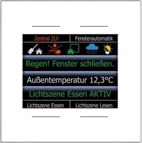 LCN Glas-Farbdisplay GT4DW 2,8Z mit integriertem Temperatursensor in Weiß - Bild 1