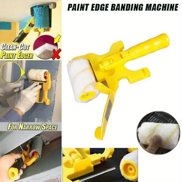 Multifunktionale Eckpinselhülse für Pinsel in Gelb für professionelle DIY-Wanddekoration - Bild 1