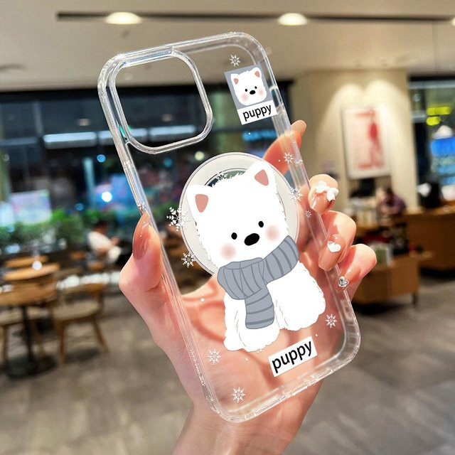Transparente magnetische Silikon Handyhülle für iPhone 11 12 13 14 15 16 17 Pro Max und Air stoßfestes Cover - Bild 1
