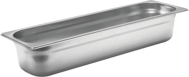 Schneider GN 2/4 Gastronormbehälter aus Edelstahl in Silber, Volumen: 6,5 l, Höhe: 10 cm - Bild 1