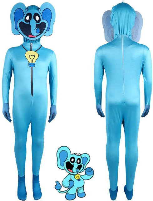 EdenGrow Poppy Playtime Performance Anzug, Jumpsuit, dunkelblau, 140cm - Bild 1