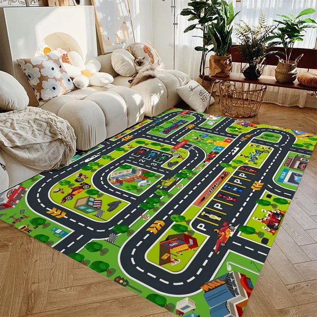 VIKAMA Urban Traffic Auto-Spielmatte, rutschfest, bunt / mehrfarbig - Bild 1