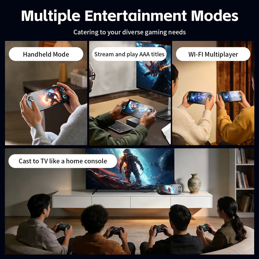 ANBERNIC RG VITA / RG VITA Pro Handheld-Spielekonsole mit Android, Bluetooth und 5000mAh Akku in Grau - Bild 3