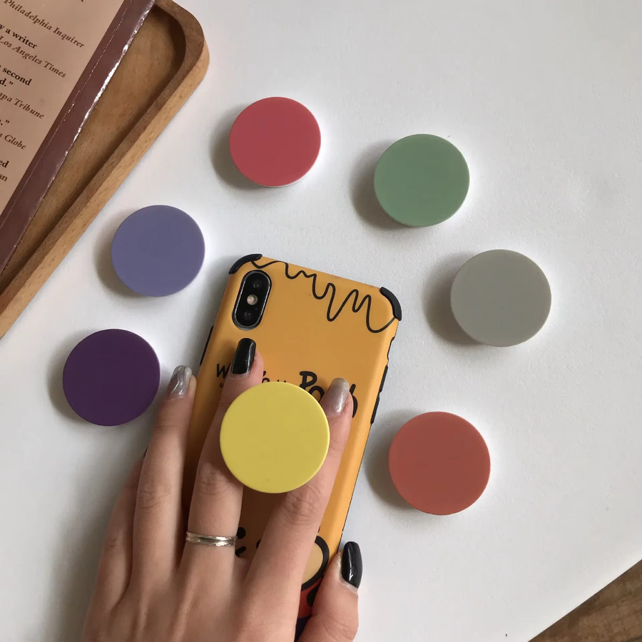 OLPAY Fingerringhalter-Ständer für iPhone und Samsung, zusammenklappbarer Grip Tok Handyhalter in Multicolour - Bild 2
