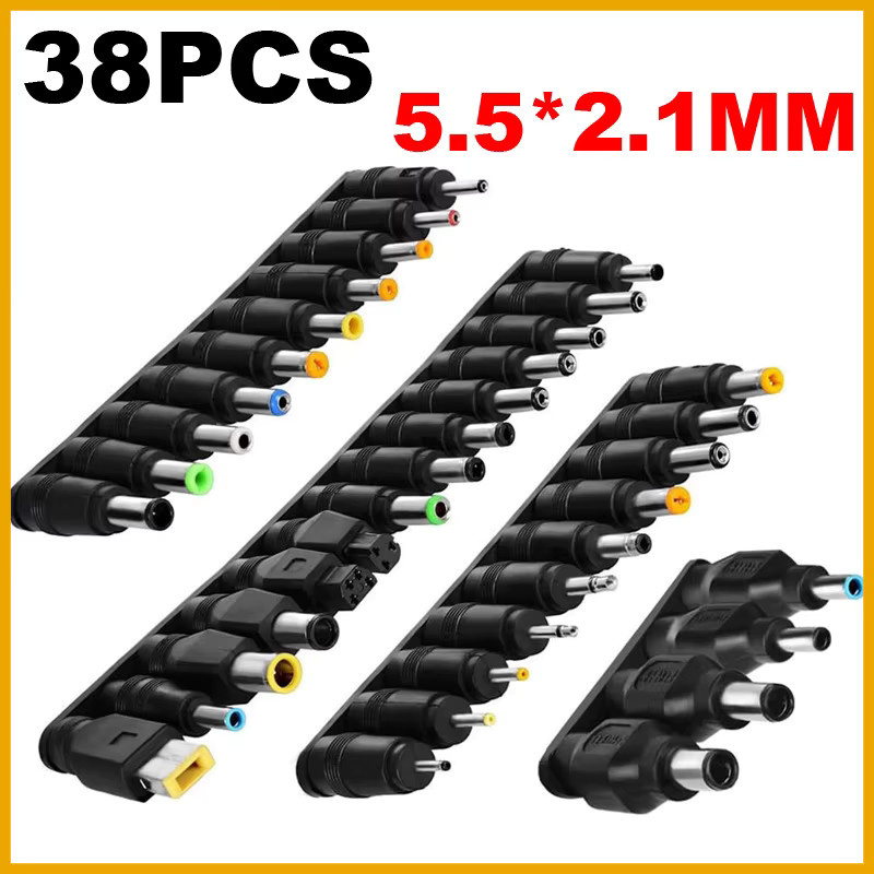 38-teiliges Universal DC AC Netzteil-Stecker-Set für Lenovo Thinkpad Laptops in Schwarz - Bild 1
