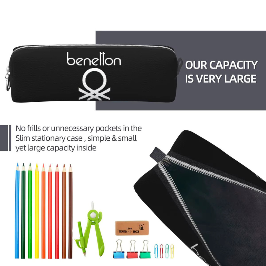 Benetton Formula Team 80s Collection Federmäppchen in Schwarz aus Textil - Bild 4