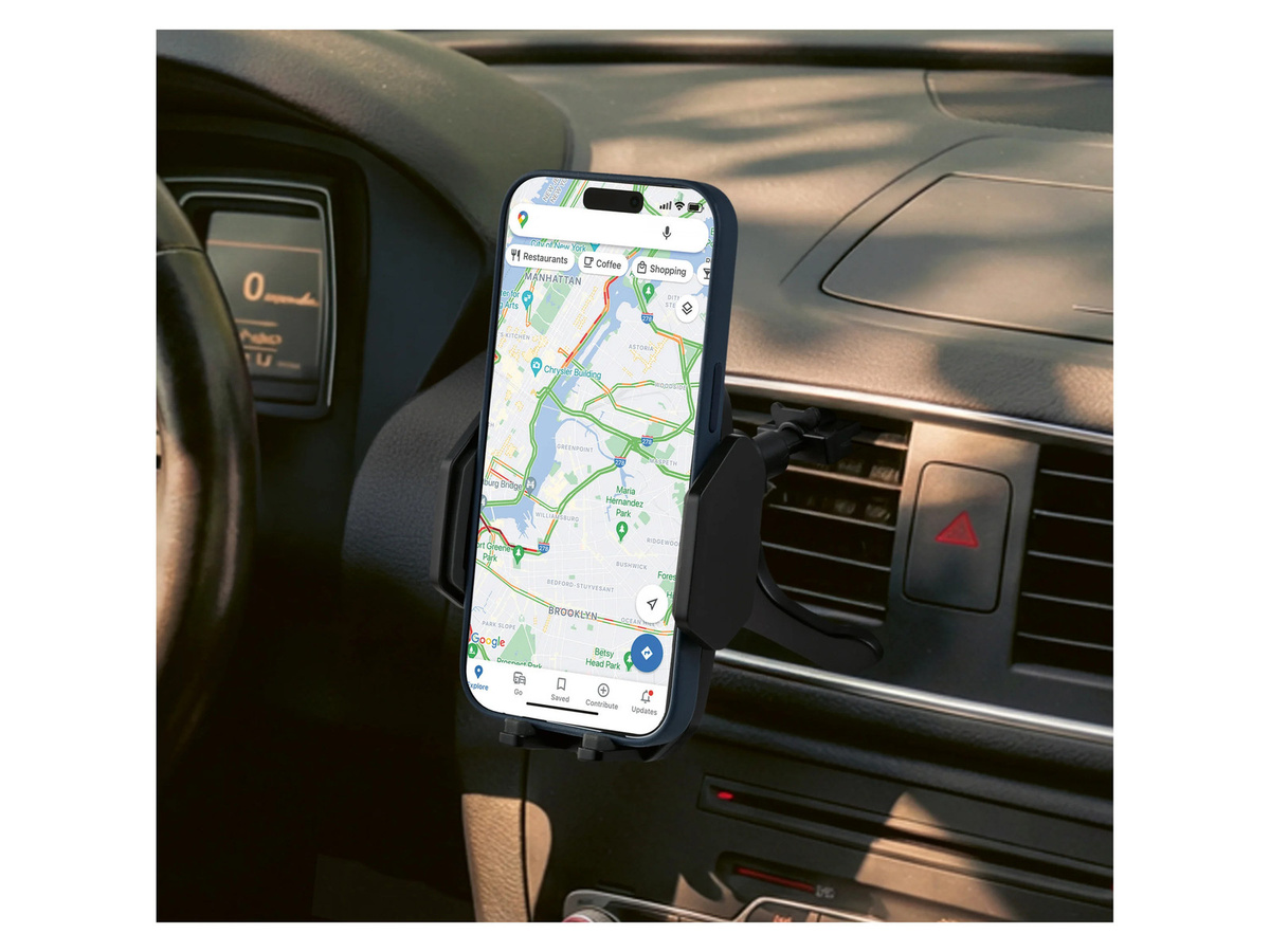 TRONIC Kfz-Smartphone-Halterung für die Lüftung mit USB-A, Micro-USB und USB-C Anschlüssen - Bild 2