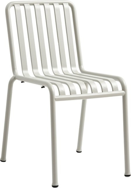 HAY Palissade Chair aus Stahl in Grau mit Streifenoptik und stapelbar - Bild 1