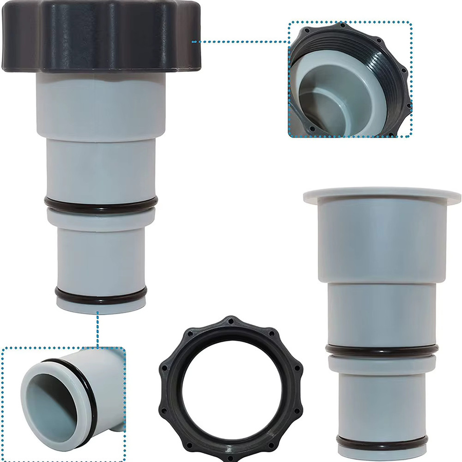 Intex ARU Pool-Schlauchadapter mit Gewindeanschluss für Filterpumpen mit 1500 bis 4000 Gallonen pro Stunde - Bild 6