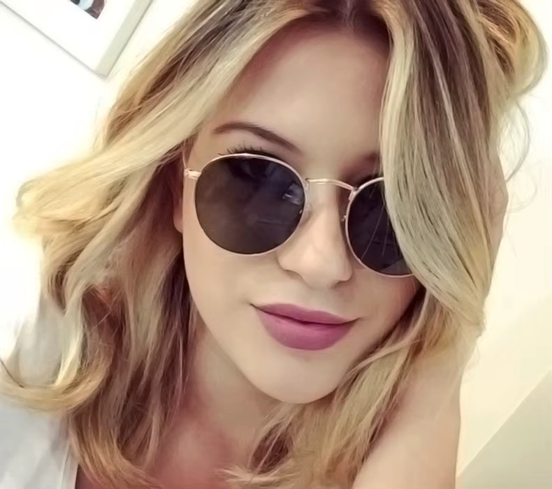 ShangeWFJia Sonnenbrille, rund, Vollrand, Metall, Unisex, polarisiert - Bild 3