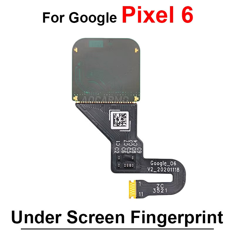 Fingerabdrucksensor und Home Button Flexkabel für Google Pixel 6, 7, 8 Pro, 6A, 7A, 8 Pro in Schwarz - Bild 1