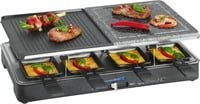 Clatronic 2-in-1 Raclette-Grill RG 3518 in Schwarz