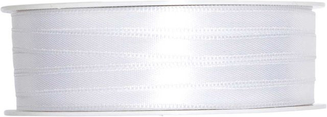 Halbach Satinband aus Polyester in Weiß, Breite: 6 mm, Länge: 10 m - Bild 1