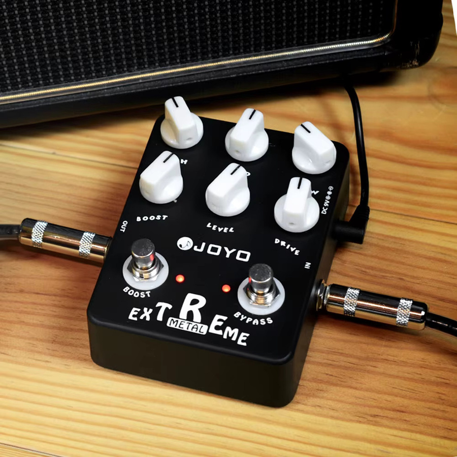 JOYO JF-17 Extreme Metal Distortion Gitarren-Effektpedal in Schwarz mit True Bypass für E-Gitarren - Bild 3