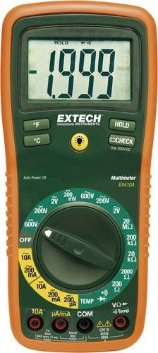 Extech EX410A-ISO Digitales Hand-Multimeter CAT III 600V mit 2000 Counts in Multicolor - Bild 1