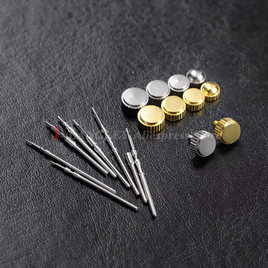 langley Uhrenverlängerung und Kronen Zubehör Set, Edelstahl, Unisex - Bild 3