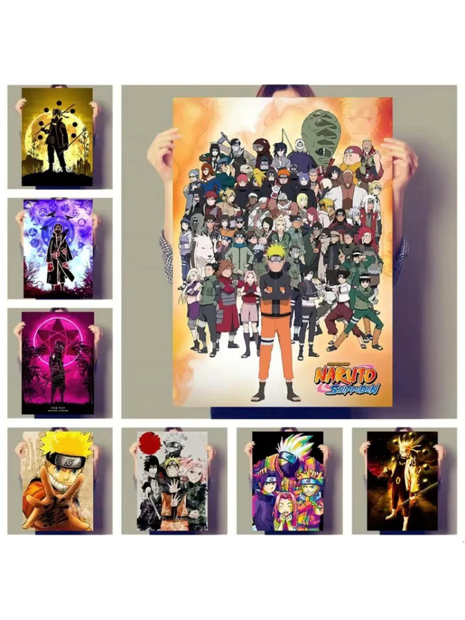 Kayou Naruto Shippuden Anime Poster als Leinwand-Wandbild in Multicolour - Bild 2