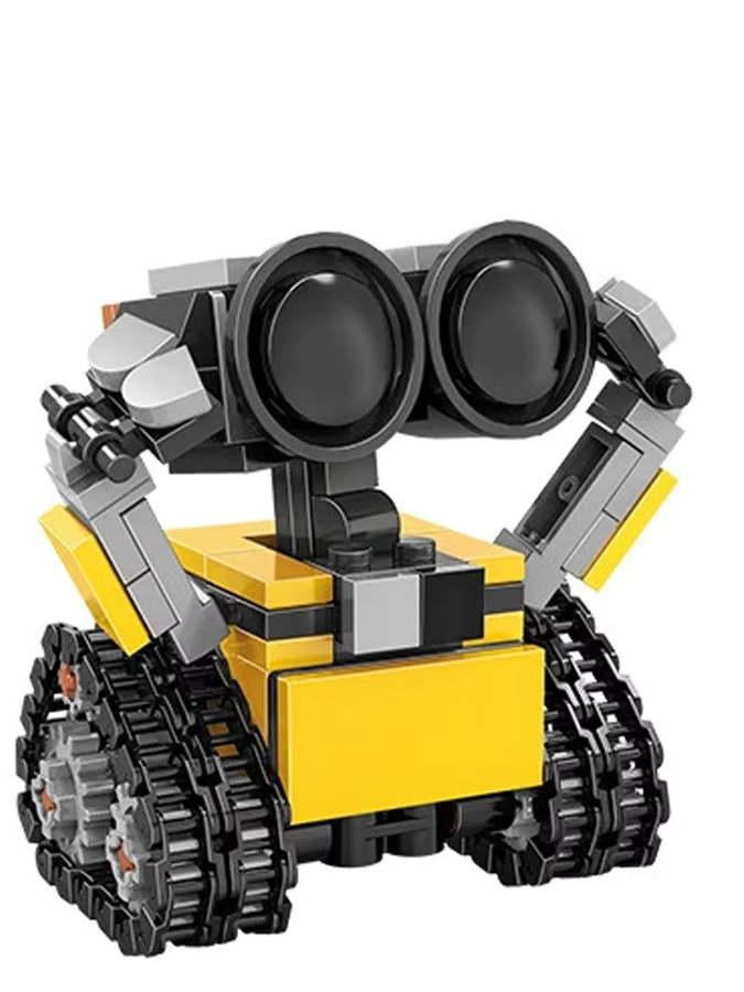 Bandai Disney Wall-E Mini Baustein Set, Gelb, Kreatives MOC Modellbau Spielzeug für Kinder - Bild 6
