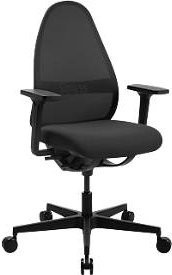 Topstar Bürostuhl Soft Sitness Art in Schwarz mit Auto-Synchronmechanik, Armlehnen und Netzrückenlehne - Bild 1