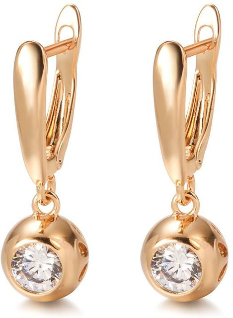 Kinel Jewelry Tropfenohrringe, Roségold, Zirkonia, Damen - Bild 1