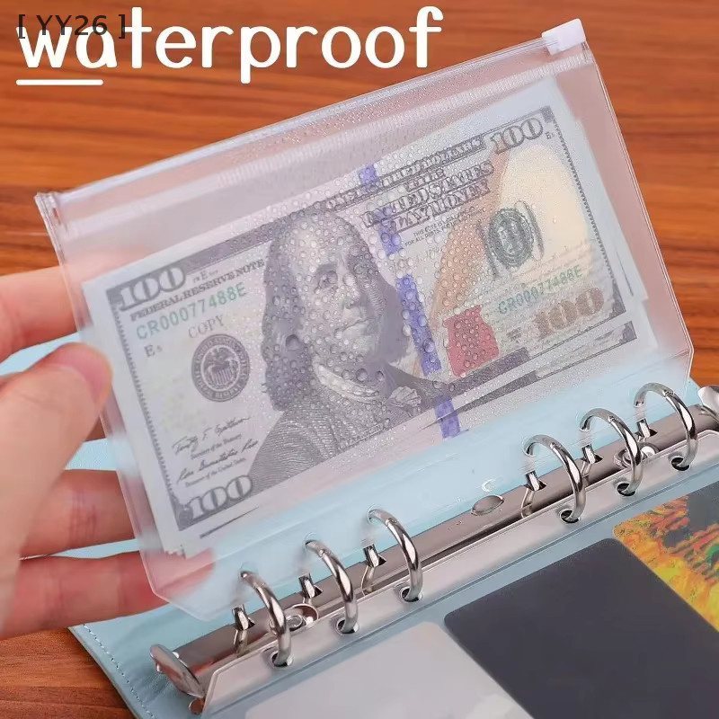 8-teiliges Set transparente PVC-Reißverschlusstaschen für A7 Ringbuch-Planer aus Kunststoff - Bild 2