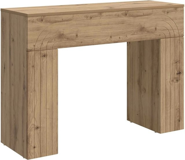 vidaXL Couchtisch Artisan-Eiche in Braun aus Holzwerkstoff, B/T/H: 102 x 35 x 75 cm - Bild 1