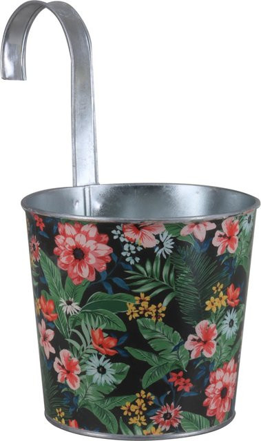 A.H.G. Zink-Hängetopf Dschungel Design, Multicolor, Durchmesser: 15 cm, Höhe: 27 cm - Bild 1