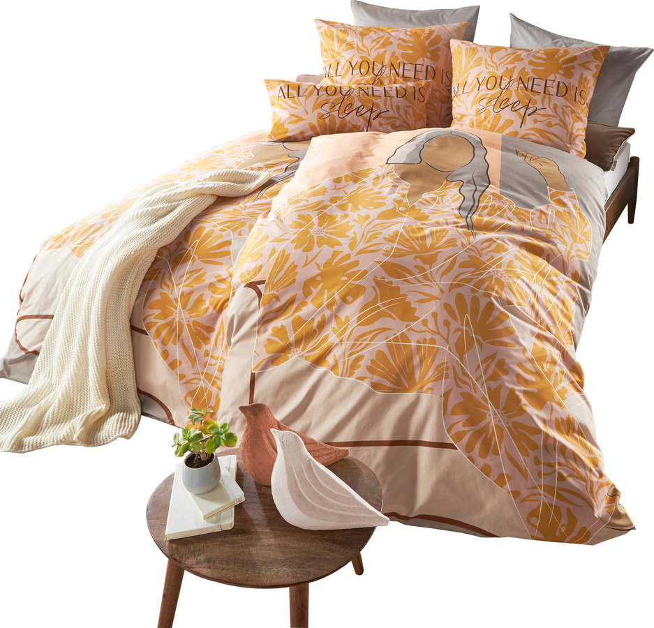 Heine Home Bettwäsche Renforcé aus 100% Baumwolle in Multicolour mit Grafikdesign und Reißverschluss - Bild 2
