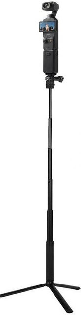 DJI 2-in-1 Metall-Halterung Gimbal Selfie-Stick Stativ und Teleskop-Verlängerungsstab für Osmo Pocket 3 und Pocket 2 in Schwarz - Bild 1