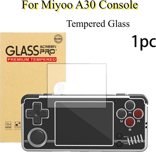 Miyoo Mini A30 Displayschutzfolie aus gehärtetem Glas, transparent, 9H Härtegrad - Bild 1