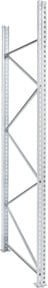 Bito Stützrahmen PRO Set P2 unmontiert verzinkt in Silber, Höhe: 450 cm, Tiefe: 110 cm - Bild 1