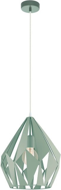 Eglo Pendelleuchte Carlton-P in Pastellgrün, 1-flammig, modern, Durchmesser: 31 cm - Bild 1