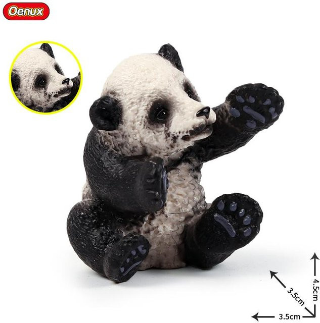 Oenux China Panda Bambus Wildtiere, Actionfiguren, grau, ab 3 Jahren - Bild 1