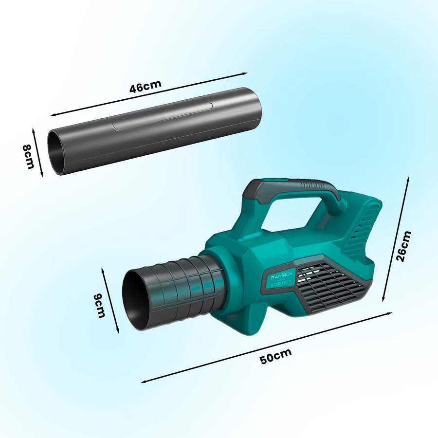 Kabelloser Laubbläser kompatibel mit Makita 18V LXT Akku, elektrischer Handbläser mit variabler Geschwindigkeit für Garten und Hof - Bild 2