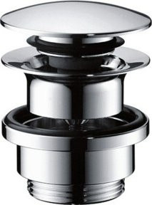 Hansgrohe Push-Open-Ablaufgarnitur für Waschbecken und Bidet in Brushed Black Chrome - Bild 1