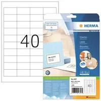 HERMA Universaletikett Premium weiß B: 48,5 mm, H: 25,4 mm - Bild 1